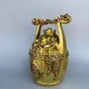 A Of Gold Ornament All Copper Piggy Savings Bank Treasure Bucket Craft Living Room Decoration Housewarming Opening G