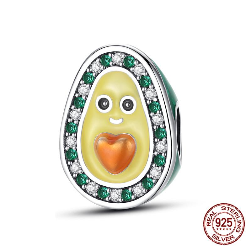 Authentic 100 Copper Avocado Cherry Beaded Strawberry Charm Bead Charms Compatible With Authentic Do It Yourself Bracelets Jewellery Making Womens G