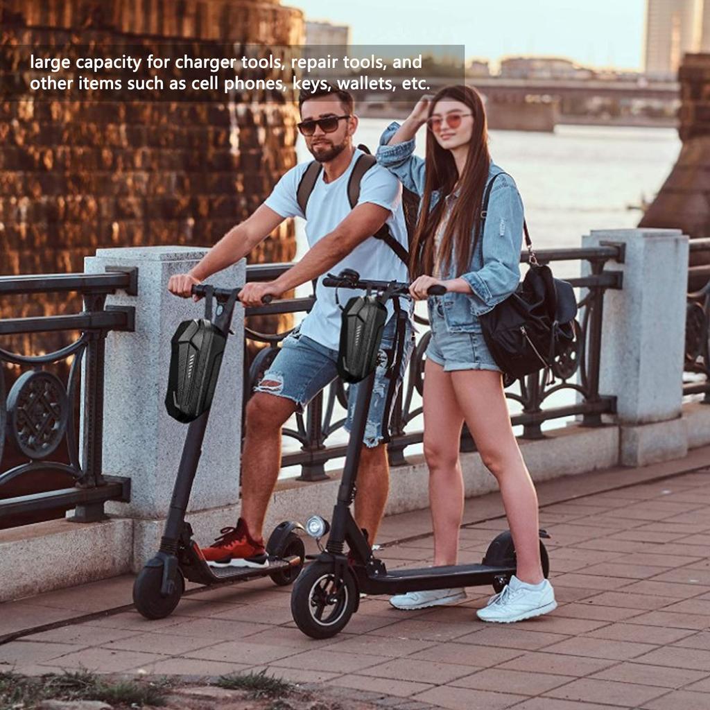 Electric Scooter Bag Large Capacity Hard EVA PU Waterproof Zipper Net Pocket Scooter Storage Bag for Electric Scooter S