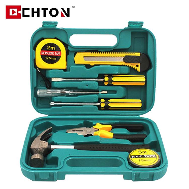 

9-Piece Multi-Function Vehicle Emergency Repair Tool Kit with Screwdriver and Hammer