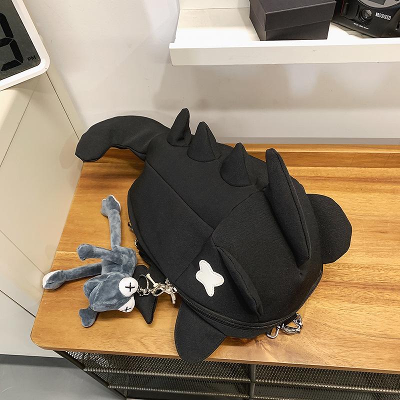 Shark Backpack Trendy Brand Sports Riding Backpack Whale Bag Men's and Women's Personality Trend Travel Bag Multifunctional Breast Bag