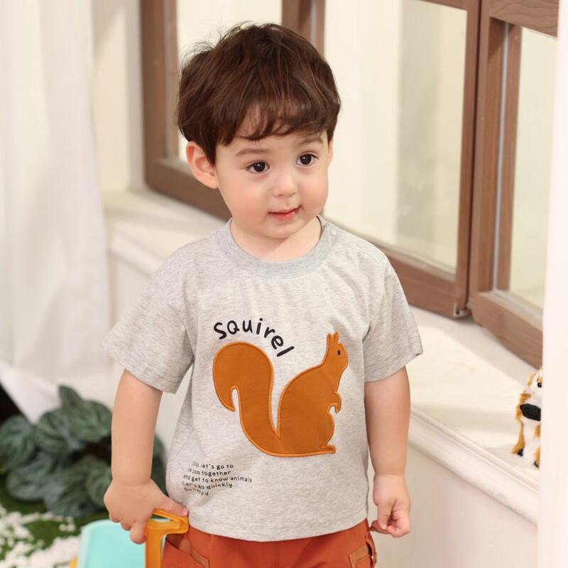 LUSON 2025 Summer Baby Boy Cartoon T-Shirt