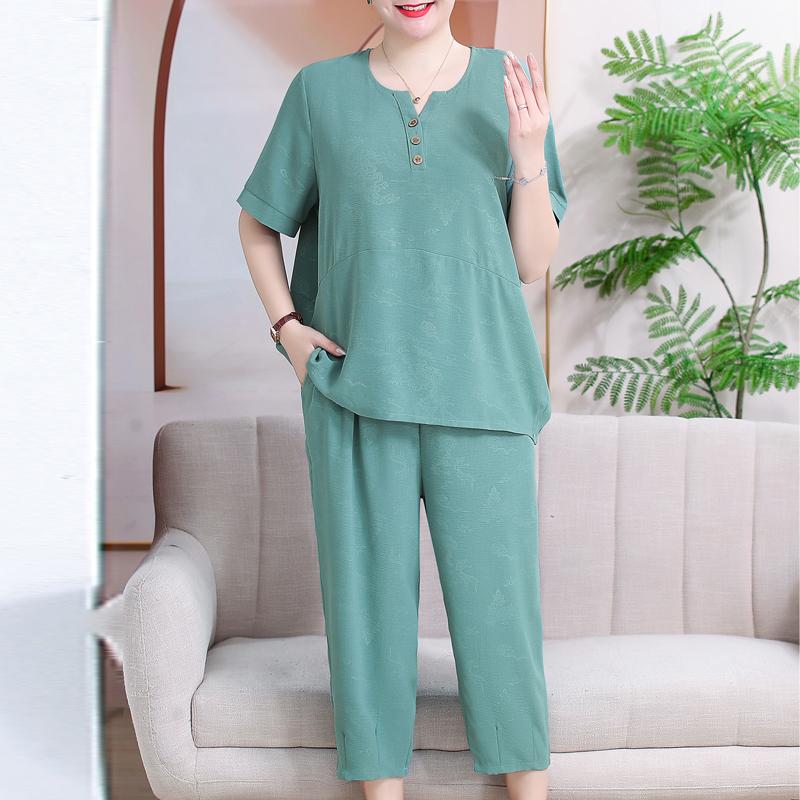 Plus Größe 3XL-7XL Sommer frauen Anzug Übergröße Casual Elegante Kurzarm Lose Hose Sets Sommer Kleidung Hohe Qualität