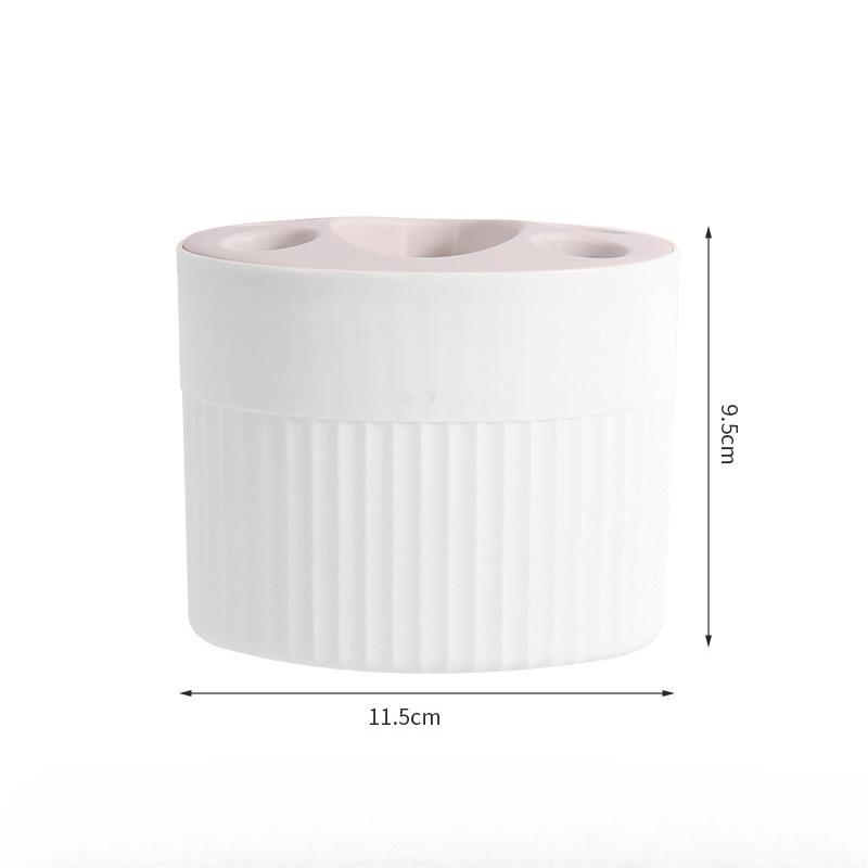 

1pc Modern Plastic Toothbrush and Toothpaste Holder Set - Freestanding Toothbrush Organizer for Bathroom Accessories