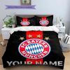 FC Bayern Munchen Custom Name Pattern Bedding,Quilt Set Quilt Cover Pillowcase Home Birthday Gift(1 * duvet cover + 2 * pillowcase, without core)