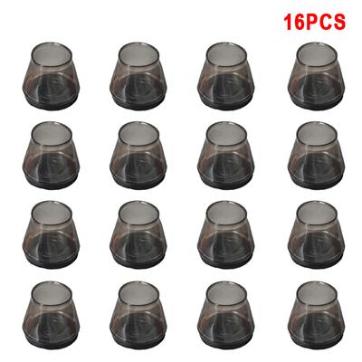 16PCS TPR Silicone Chair Feet Cover Chair Feet Pads with Felt Non-Slip Chair Leg Caps Table