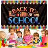 1pc Set Up Supplies, Hang Banners, Flags, Return To School, Party Activities, Take Photos, Background Cloth for The Beginning of The School Season