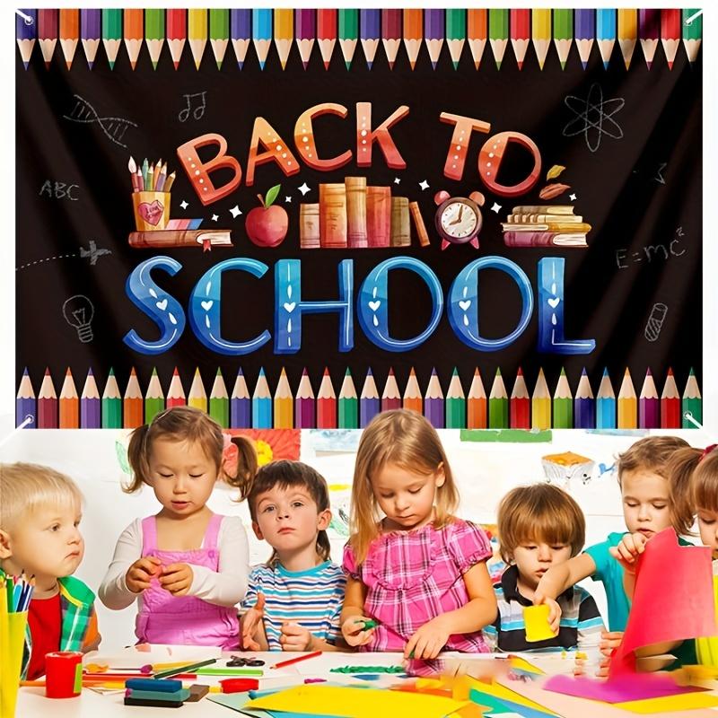 1pc Set Up Supplies, Hang Banners, Flags, Return To School, Party Activities, Take Photos, Background Cloth for The Beginning of The School Season