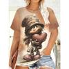 3D Printed Summer Fashion Women's T-Shirt Breathable Casual
