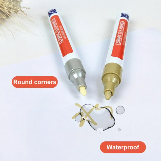 Grout Pen Tile Grout Paint Marker Waterproof Tile Gap Repair Color Pen for Tiles Floor Wall Bathroom Kitchen Repair Tools