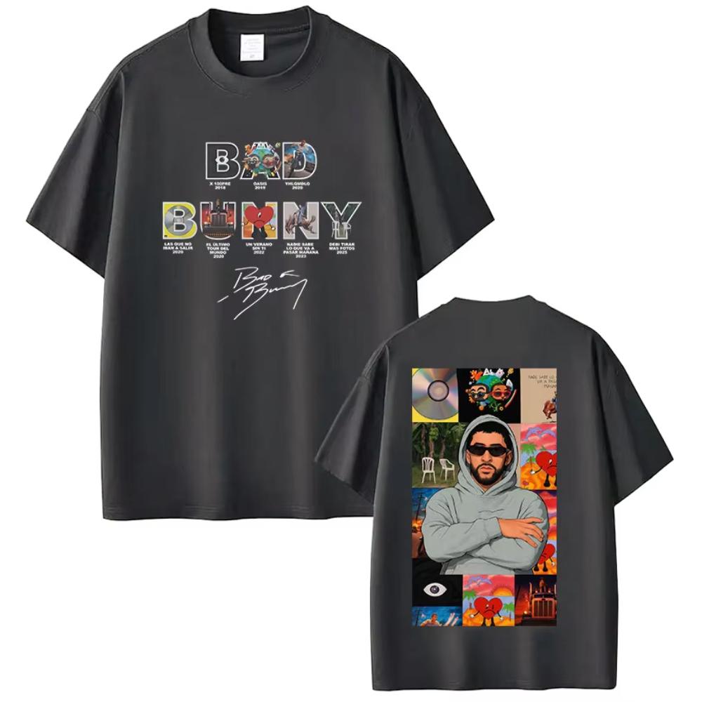 Camisetas Gráficas de Álbum del Rapero Bad Bunny Debi Tirar Mas Fotos Camisetas DTMF para Hombres y Mujeres Moda Camisetas de Manga Corta