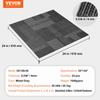 VEVOR Carpet Tiles Reusable, 24"x 24"Carpet Squares With Padding Attached, Soft Padded Carpet Tiles