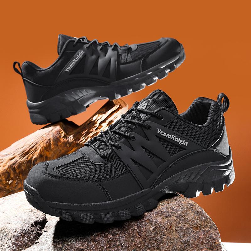 New large size outdoor hiking non-slip wear-resistant hiking shoes, low-top anti-collision thick-soled off-road hiking shoes wholesale