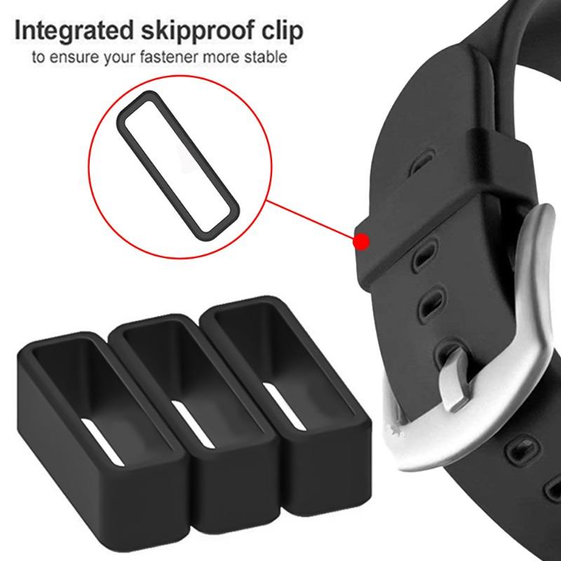 Replacement Silicone Ring Watchband Keeper Holder 1-30PCS Universal Smartwatch Watch Security Holder Retainer Watch Accessories