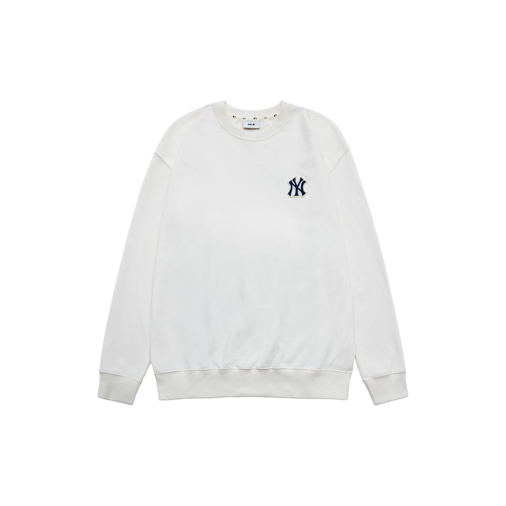 New MLB New York Yankees Sweatshirts Unisex Ecru 3AMTM0234-50CRD