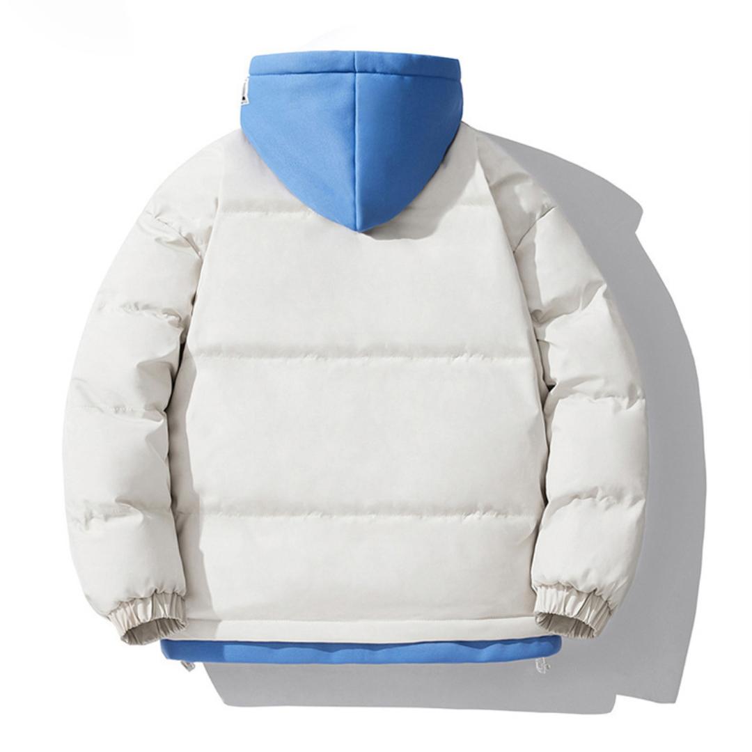 Мужская хлопковая одежда с капюшоном на осень и зиму больших размеров — фото 14