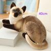 Gatti Siamesi Peluche Realistici Giocattolo Gatto Americano Shorthair Bambola Gatto Carina Giocattoli per Animali Domestici Decorazione Casa Regalo Per Ragazze compleanno