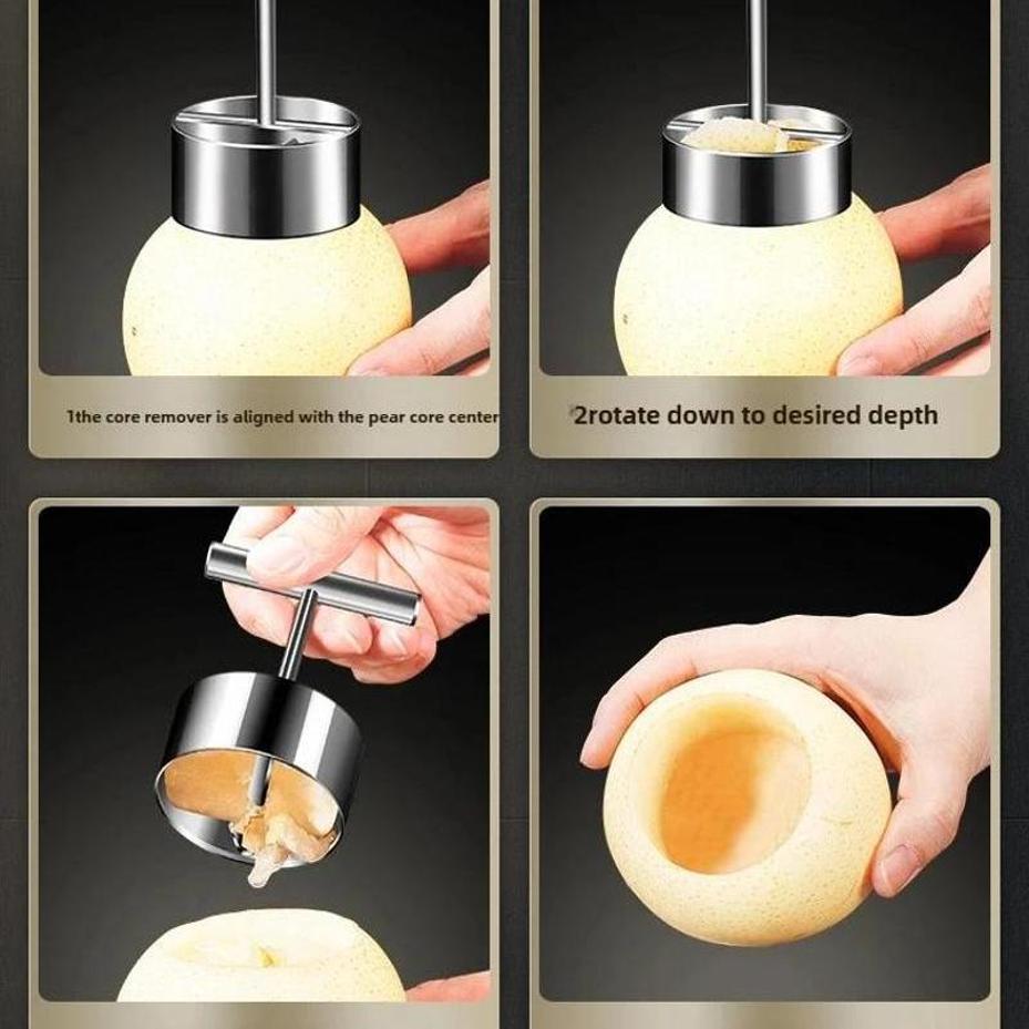 Fruit Core Digger Apple Pear Core Coring Cutter Stainless Steel Fruit Core Pitter Remover Separator for Kitchen Accessories