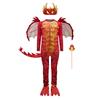 Kids Flame Dragon Rider Knight Jumpsuit Wing Mask Suit Cosplay Costume Boys Dinosaur Fire Breathing Dragon Halloween Costume
