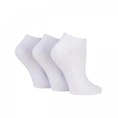 Women S Bamboo Ankle SockS Set 3 pairS White
