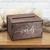 Wooden Wedding Card Box with Slot & Lid | Decorations for Reception for Wedding Gifts & Money | Baby & Bridal Shower, Graduation