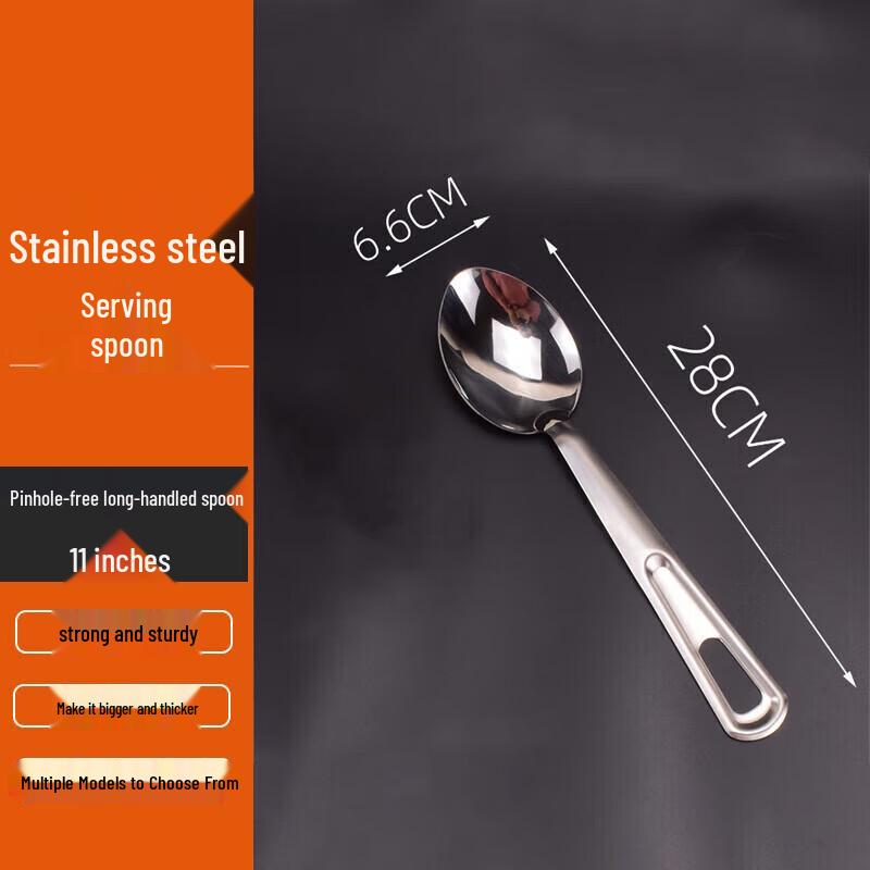 FATTBAO Stainless Steel Long Handle Serving Spoons & Strainers