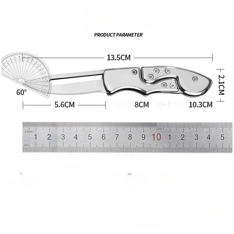 Stainless Steel Multifunctional Folding Mini All Steel Mechanical Knife Creative and Convenient Household Outdoor EDC Tool