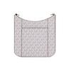 Michael Kors MK Briley Monogram Zip Pocket Leather Messenger Bag Women bags Vanilla-White 35S1G7BM1B-VANILLA