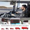 2 PCS CD Visor Holder for Car, Black Non-Woven Cloth & Pu Leather Large Capacity Visor CD Holder