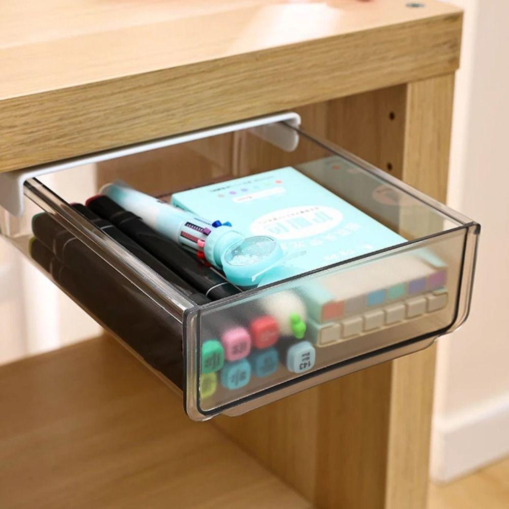 Miscellaneous Storage Drawer Storage Box Hidden Drawer Organizer New Under Desk Drawer  Bedroom