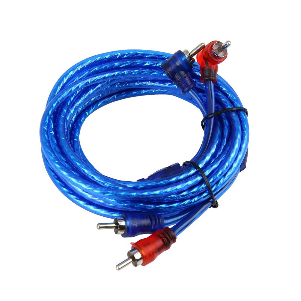 uxcell Car Amplifier Wire Kit Audio Subwoofer RCA Power Cable Fuse Set Universal