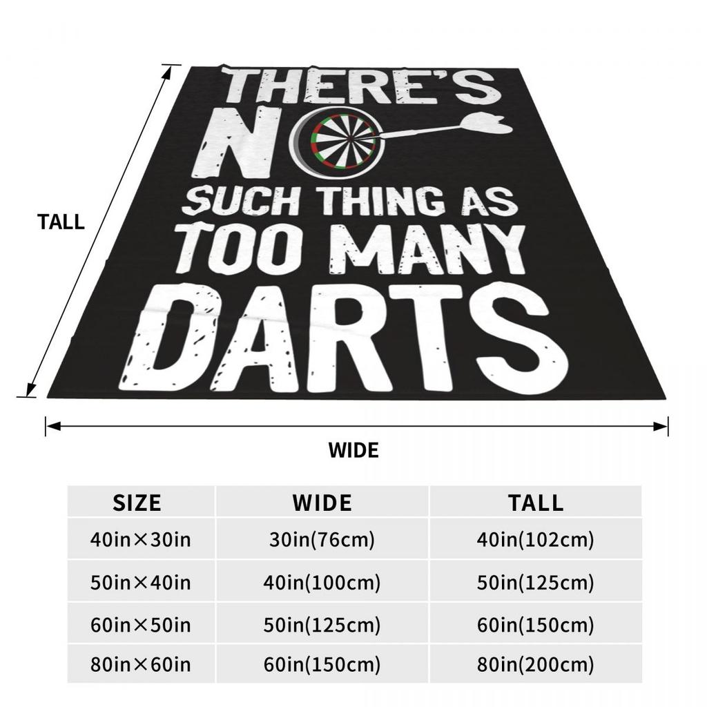 Darts Player Bullseye Dart Board Arrow Aim Blankets Soft Warm Flannel Throw Blanket Bedding for Bed Living Room Travel Home Sofa