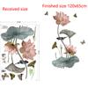 Lotus Flower Self Adhesive Wall Sticker Decal for Bedroom Living Room Home Decor Wall Art Room Decoration