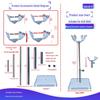 BJD Doll Stand: Transparent Acrylic, Adjustable Height for 6-12 inch Dolls