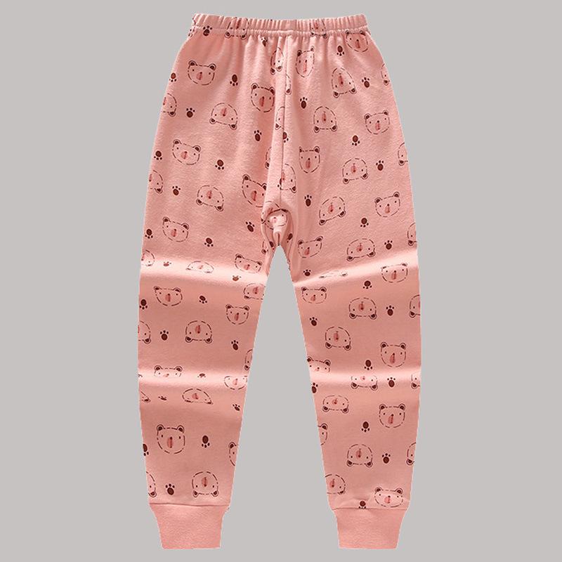 Kids' Cotton Autumn Pajamas: Solid Color Pants for Boys and Girls, Baby & Toddler Base Layer