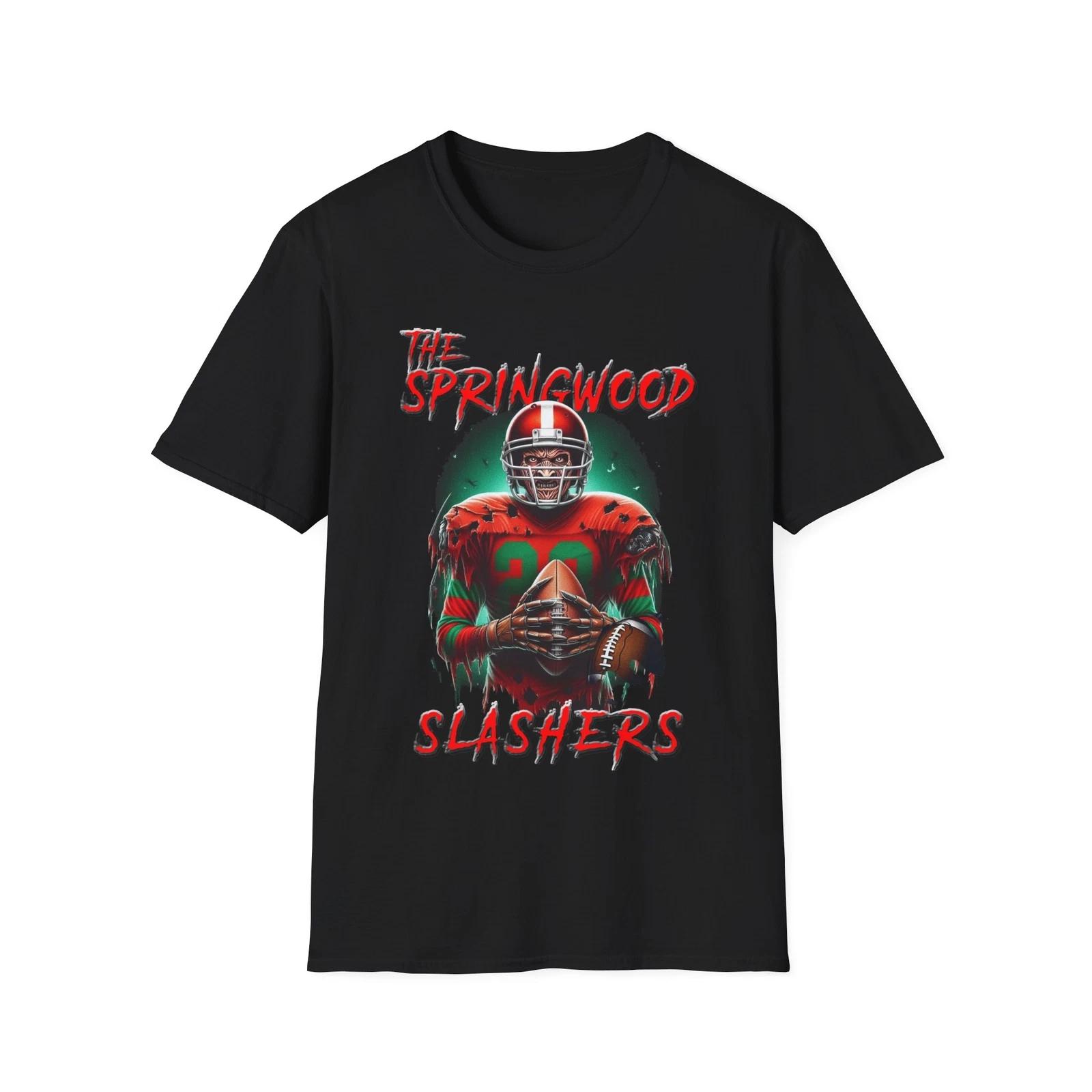 The Springwood Slashers Football Team T-Shirt - Freddy Krueger Horror Mashup L