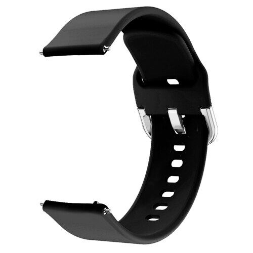 Cinturino Silicio 20mm Per Garmin Venu 2 Plus / Venu Sq / Vivomove Sport | Traspirante E Impermeabile Con Sgancio Rapido - Nero/Grigio
