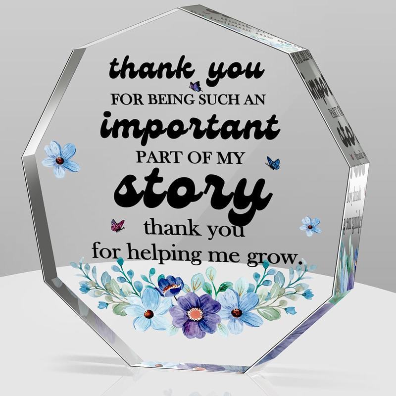 Teacher Appreciation Acrylic Sign - Versatile Thank You Gift for Educators & Leaders