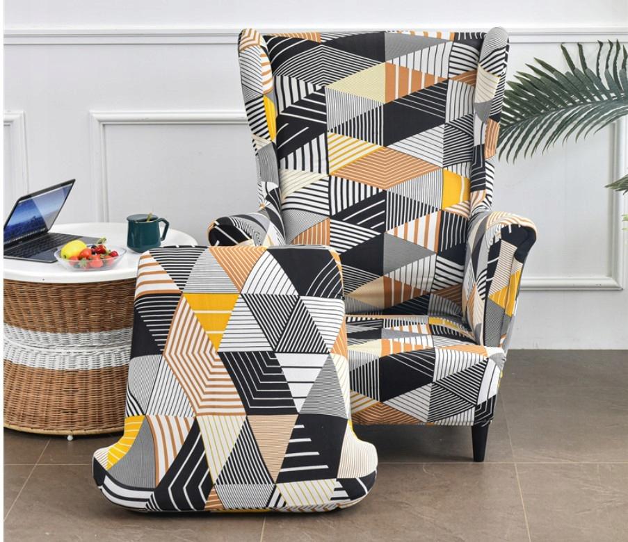 Armchair Cover Geometric Patterns Elastic [22Ew12]