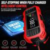 Lead Acid Battery Charger for Digital Battery Maintenance, Portable Car Mounted Motorcycle Scooter Battery Charging, Intelligent Battery Charger