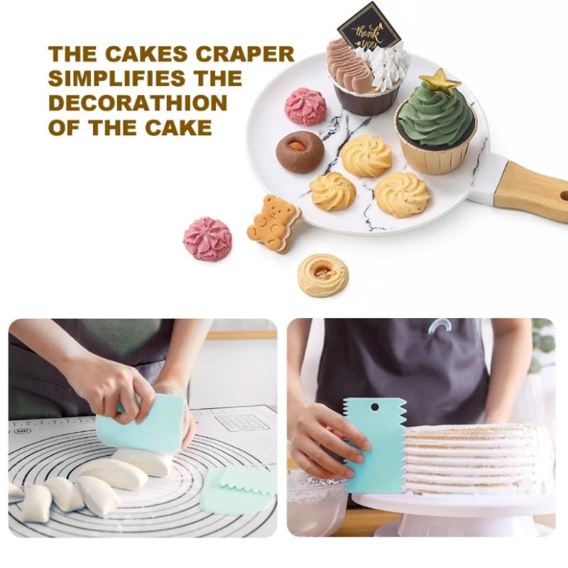 34-Piece Stainless Steel Cake Piping Tips Set Cake Cream Decoration Tools Cream Scraper Set Kitchen Baking Utensils