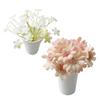 Mini Potted Plant 1:12 Scale Miniature Potted Flowers Tiny Table Centerpiece for Doll Mansion Mini Scene Decor