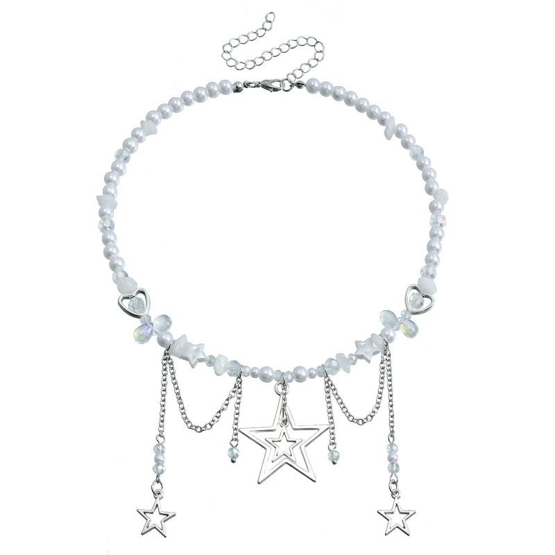 Pearl Neck Chain Light Luxury Design Tassel Necklace Female Star Multi-layer Premium Sweater Chain