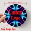 3-6Cm96Pcs Round Customizable Multi-Color Logo Po Stickers - Durable Waterproof Labels For Promotional Activities And Company