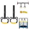 1 paio di Anelli per Ginnastica Fitness da Interno Anelli per Trazioni per Esercizi a Casa Allenamento Completo del Corpo Manico Antiscivolo con Anelli da Palestra