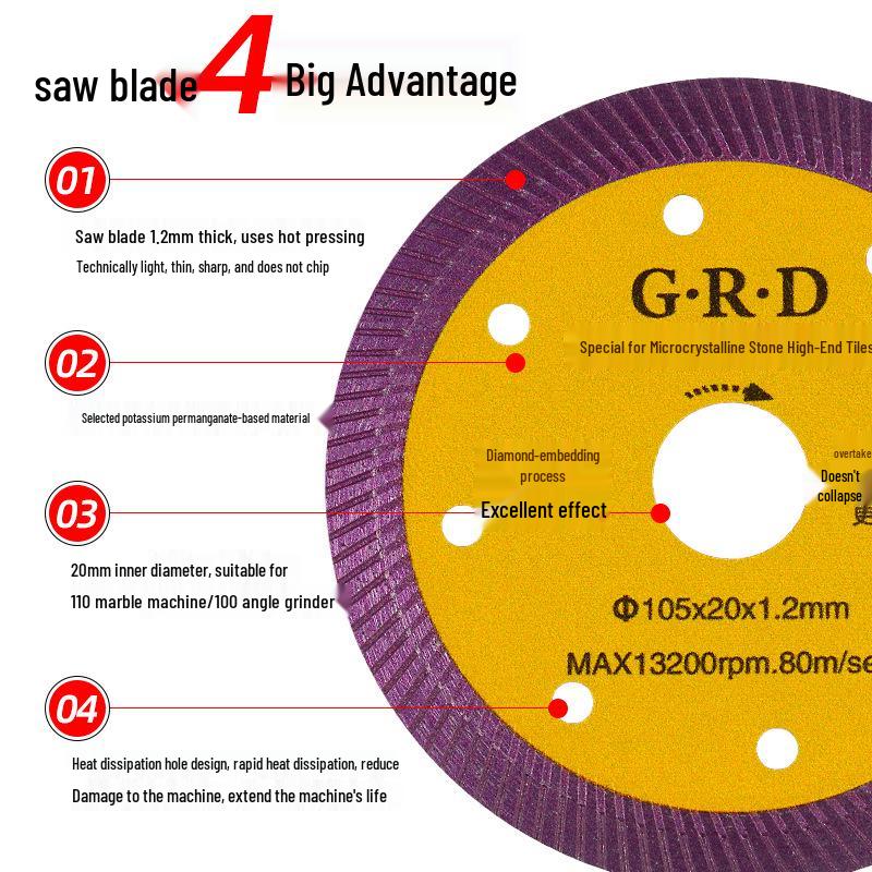 Origin Source Super Thin Diamond Tile Cutting Blade for Marble & Ceramic
