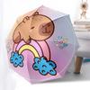 Capybara Themed Travel Umbrella-8 Ribs Automatic Opening and Closing, Portable Folding Design, Compact and Stylish Umbrella Suitable for Out