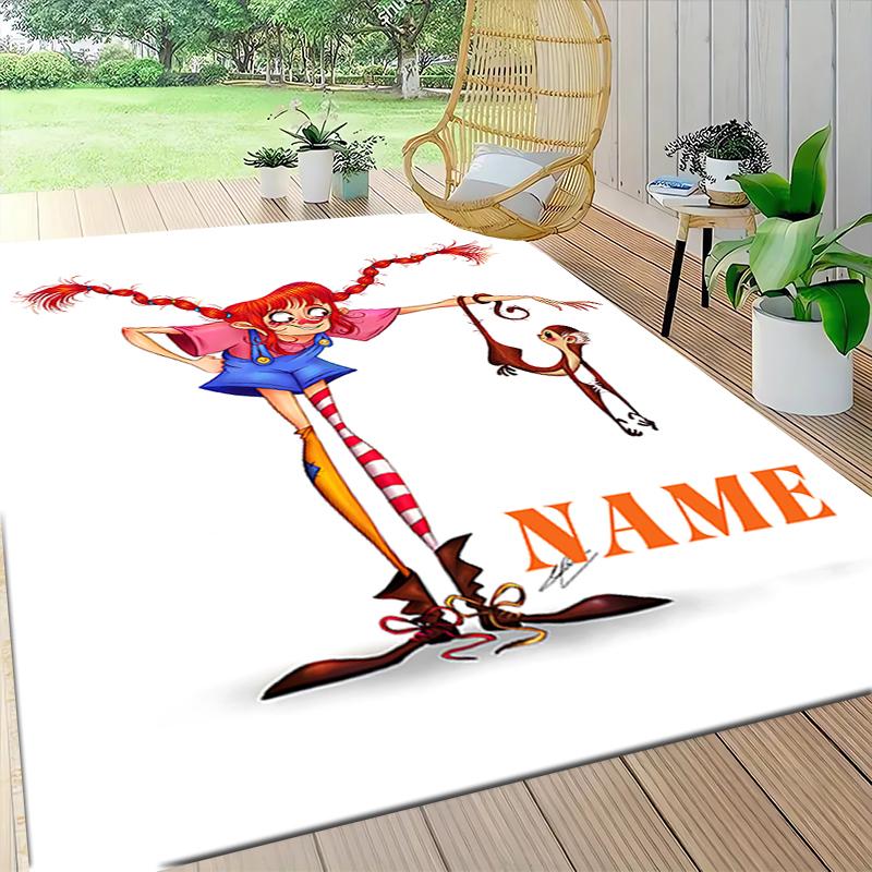 Custom Name Friendship Between Child Horse Carpet Rug Customizable Soft Washable Anti-Slip Home Living Room Sofa Mats Personalized Rug. 0909324