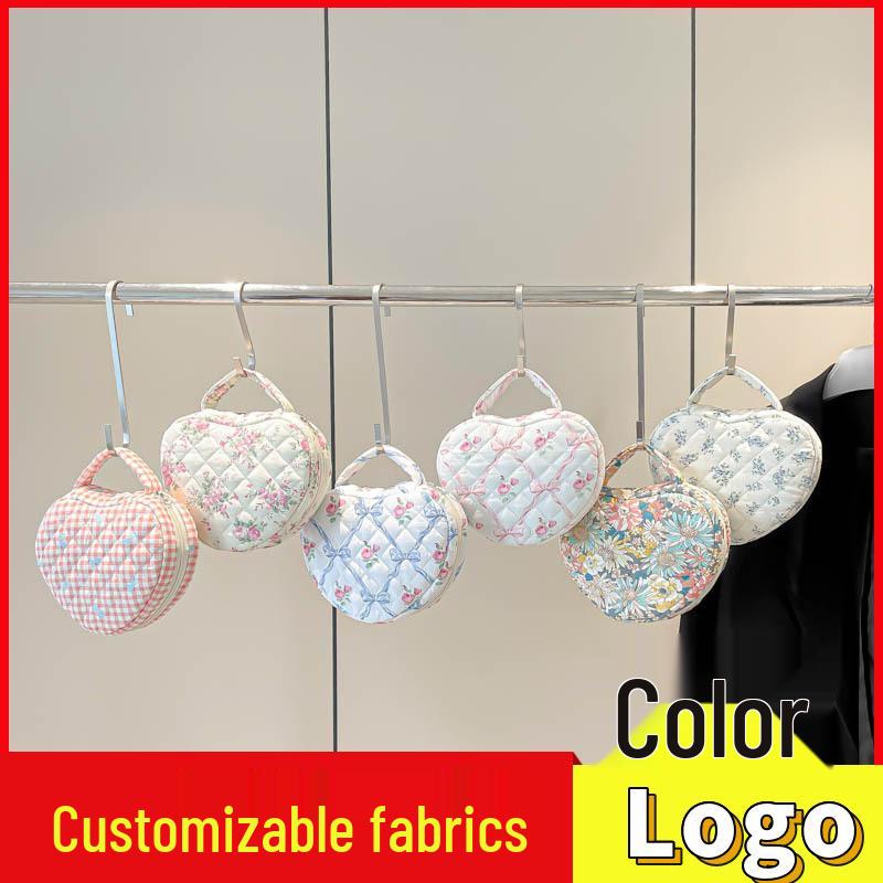 Floral Print Portable Makeup Bag with Large Capacity