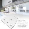 5PCS Flat Tie Plate Aluminum Alloy 5 Holes Compression Resistance Repair Mending Plate Bracket for Industrial